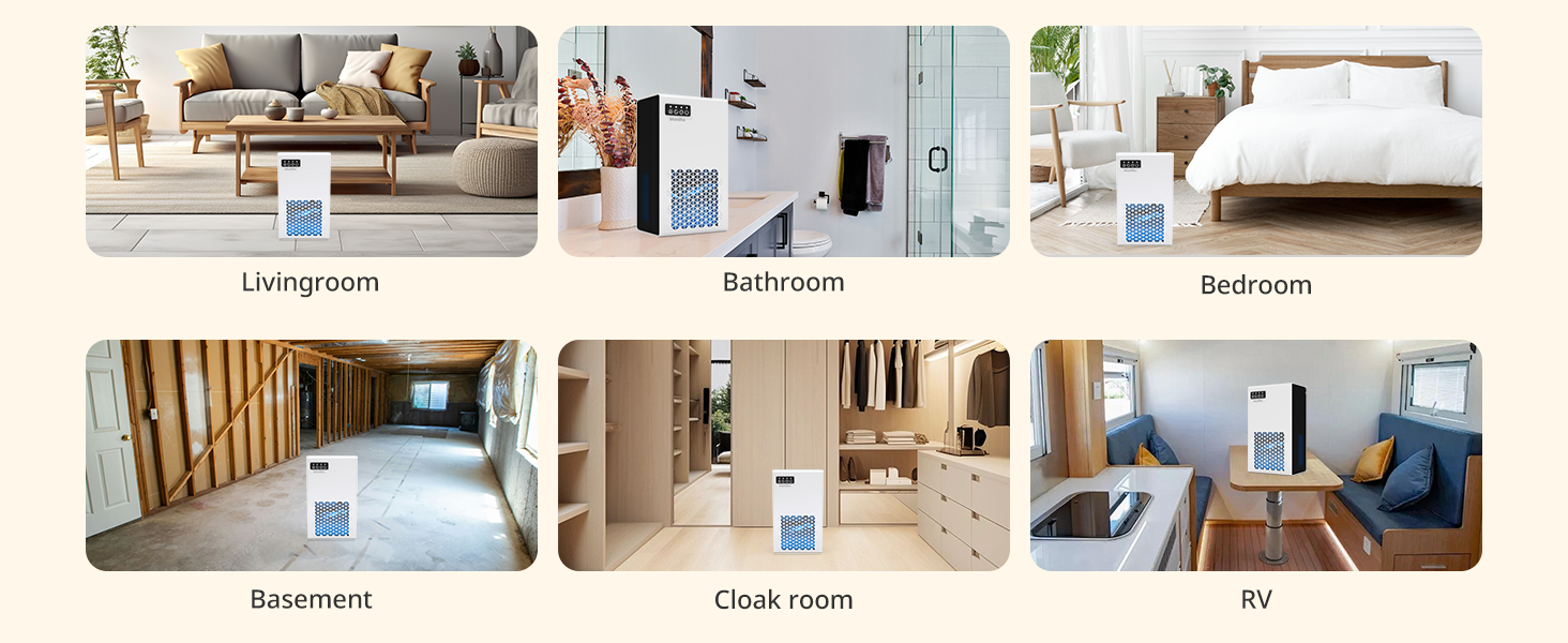 Dehumidifier for Home Room up to 1000sq.ft with 99 OZ