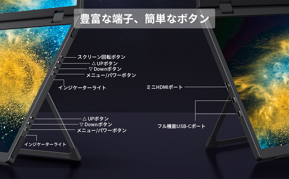 KEEPTIME モバイルモニター 15.6インチ トリブルモニター Amazon.co.jp: KEEPTIME デュアル モバイルモニター 15.6インチ
