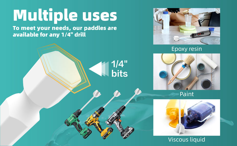 Mua ISTOYO Resin Mixer Paddles, Epoxy Mixer Attachment for Powerful Mixing, Reusable Paint Mixer