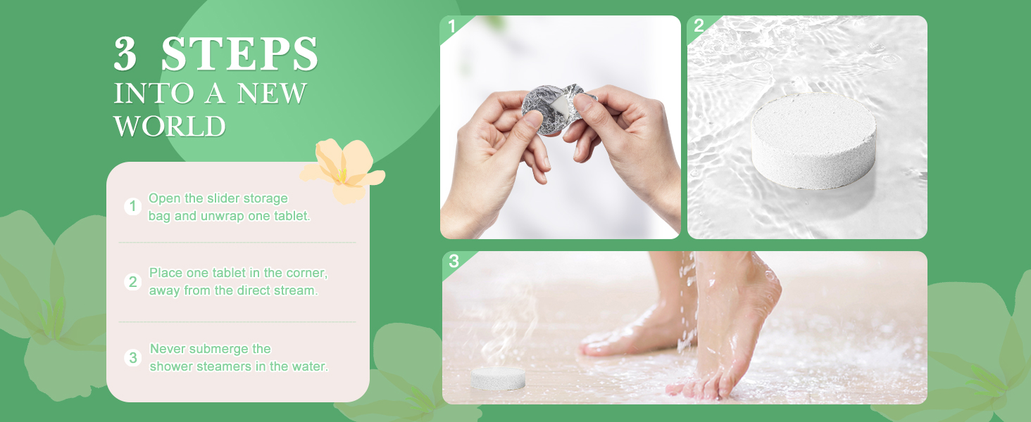 organic shower steamers