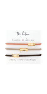 By Lilla, hair ties, pony tail, bracelet, bracelets