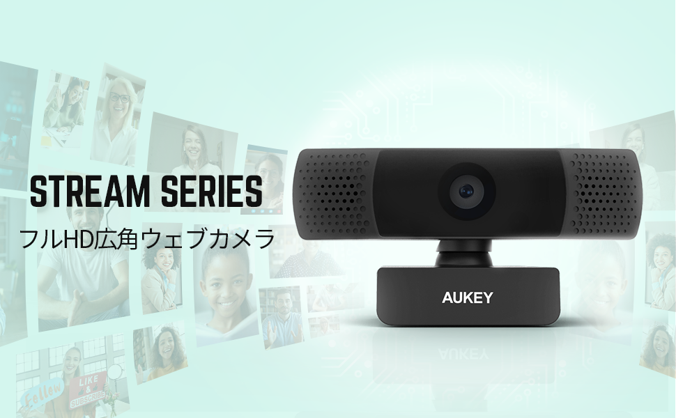 Amazon.co.jp: ウェブカメラ マイク内蔵 広角 AUKEY オーキー