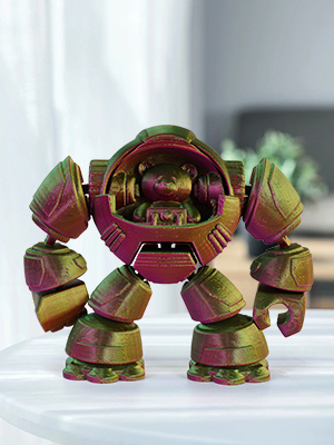 Kingroon PLA Filament, Triple Color Silk PLA Filament 10 Rolls, 10kg Spool(22lbs), 1.75 mm, Dimensional Accuracy +/- 0.03 mm, 10 Different Triple Colors 13 silk PLA filament