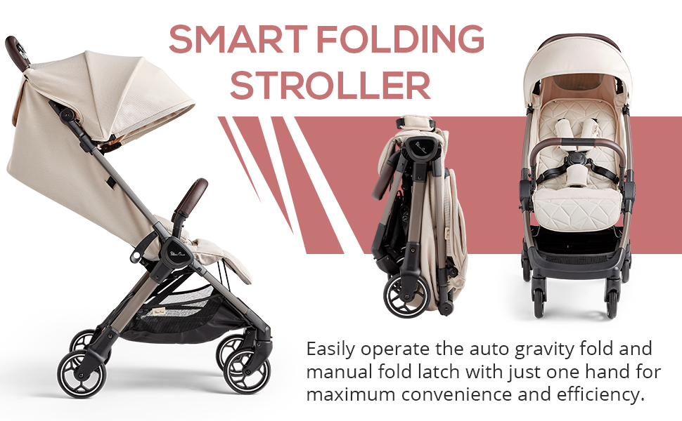 Silver Cross Clic 2024 Airline Cabin Size Travel Stroller/Pram|Foldable ,SPN-MX9E8