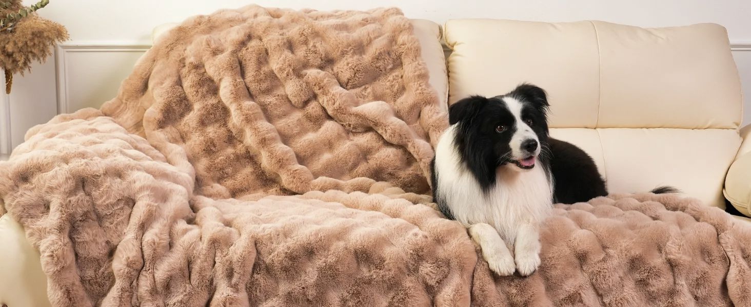 Thick Warm Bubble Throw for Bed