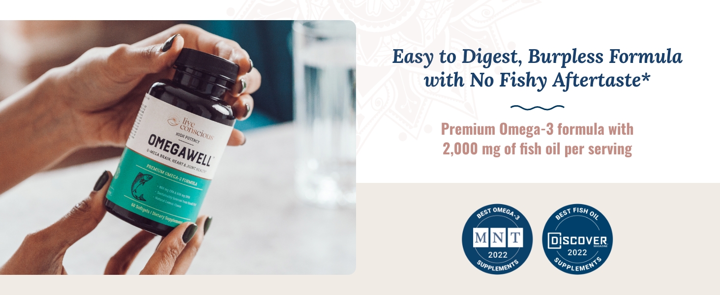 easy to digest, burpless, formula with no fishy aftertaste*