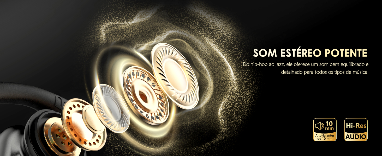 Fone de ouvido Bluetooth para esportes