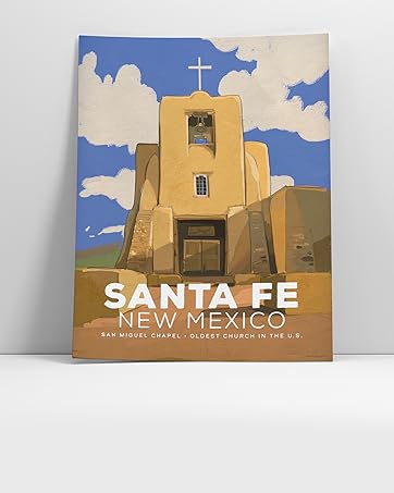 Santa Fe New Mexico Vintage Poster