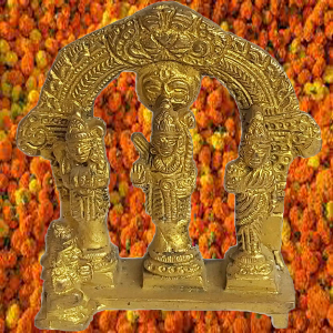 PARIJAT HANDICRAFT Brass Metal Lord Gane... 21 Brass Engraved ram darbar murti rama sita lakshman Hanuman Statue rama laxman and sita Religious