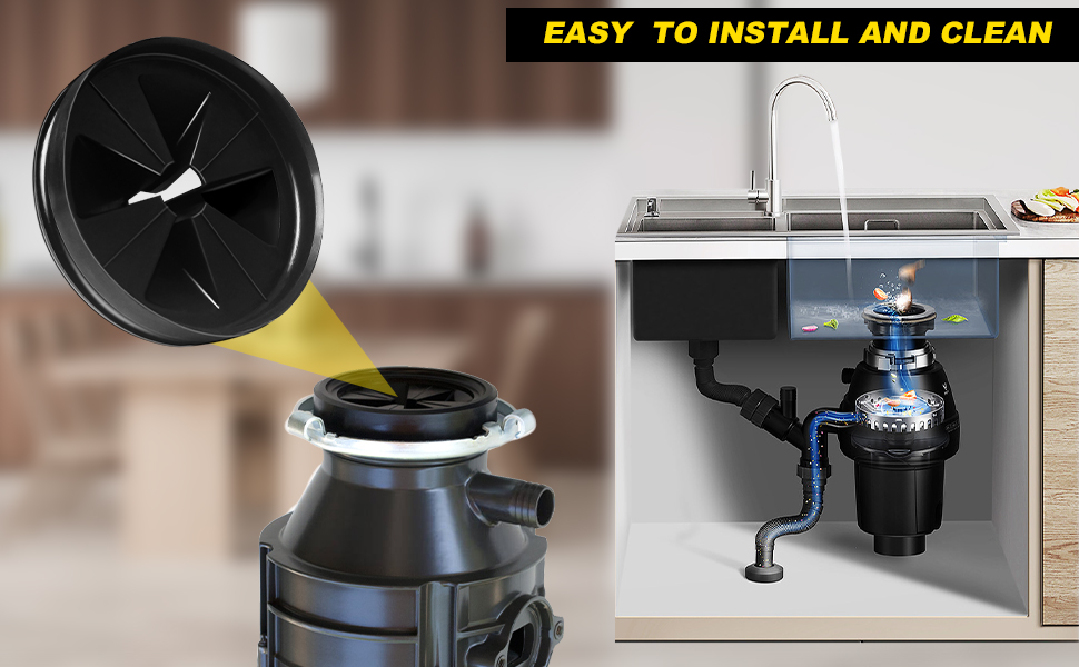 Garbage Disposal Splash Guards Sink Baffle Replacement for Evolution