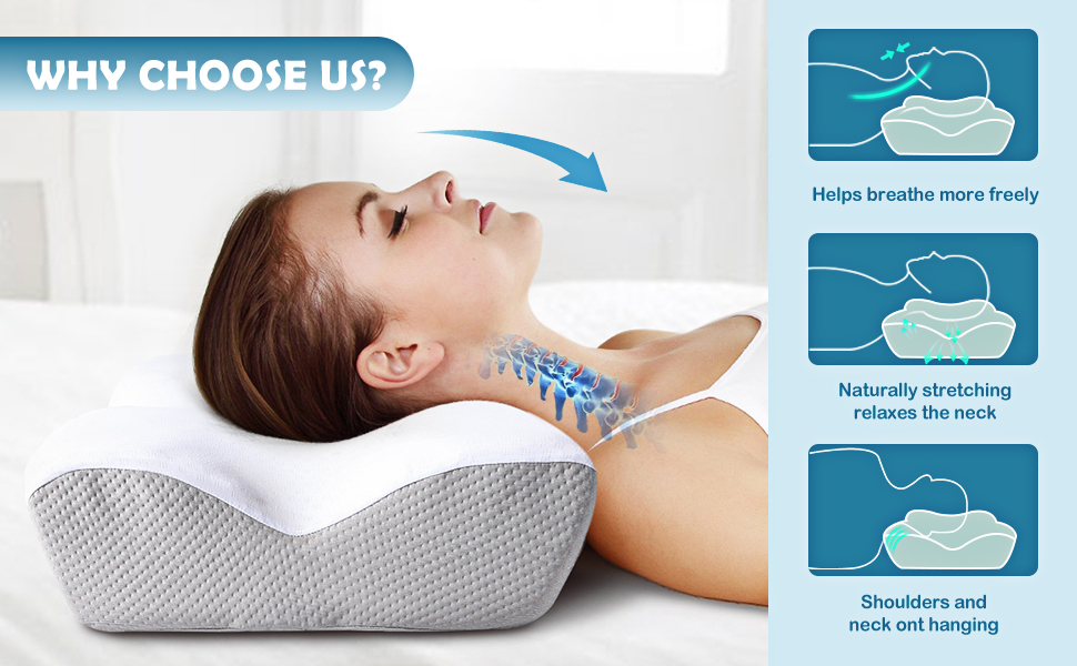 tempurpedic pillow side sleeper pillows for adults neck pillow for sleeping cervical pillow