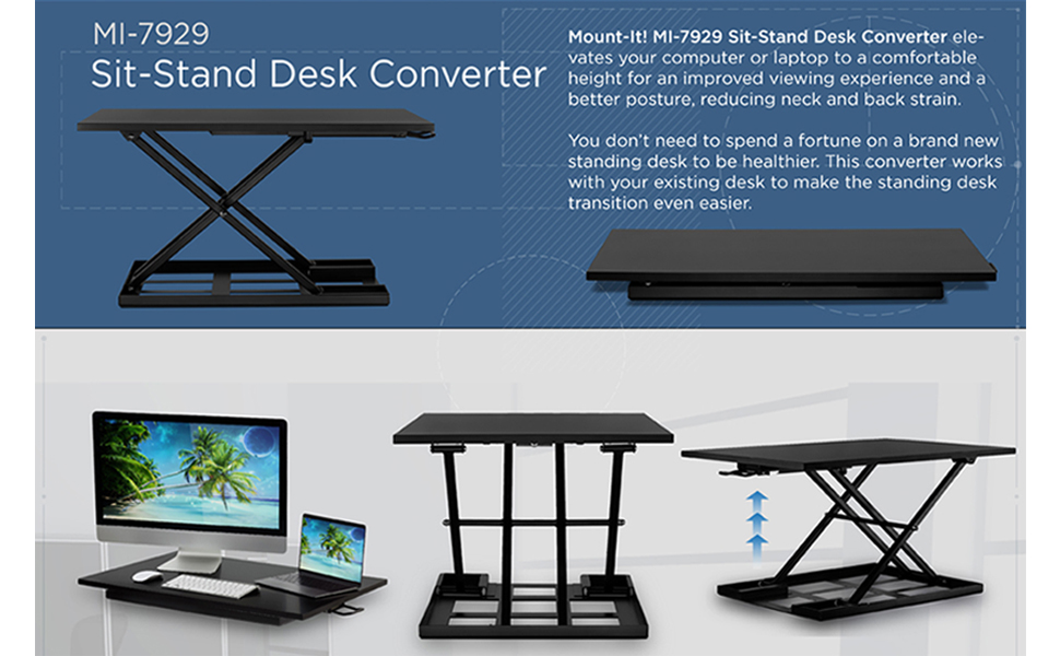 Scissor monitor riser