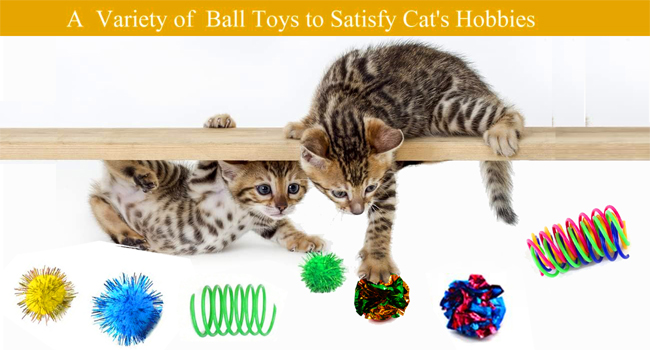 Cute and colorful cat toys