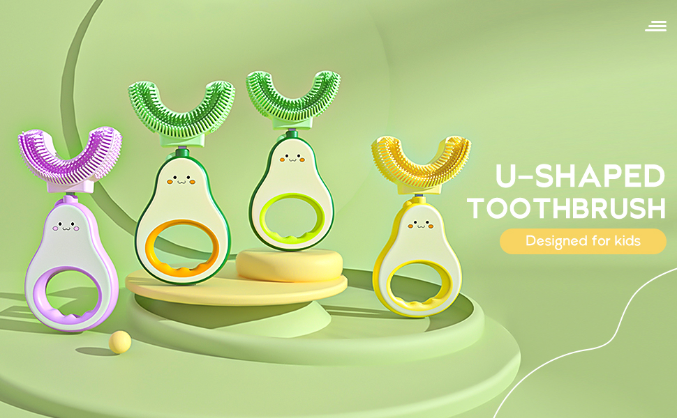 U-förmige Kinderzahnbürsten Details