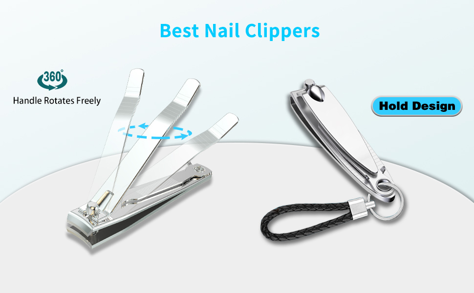 GIVEDOUA Nail Clipper Set,Premium Stainless Steel Fingernail and