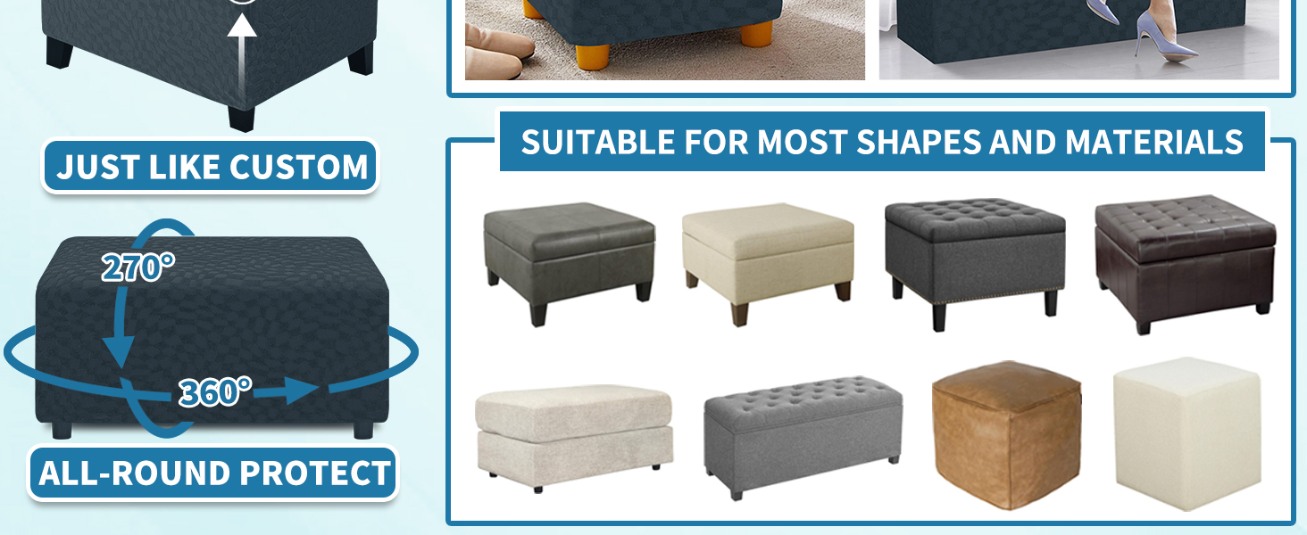 Fashion Ottoman Cover
