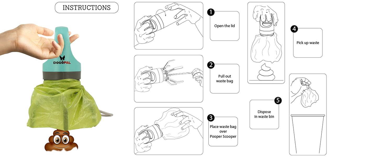 dogopal 360 pooper scooper poop scoop dog