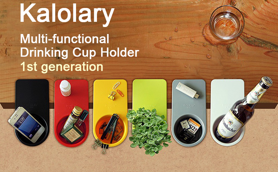 Kalolary 2 Pieces Drinking Cup Holder Clip, Desk Bottle Cup Stand DIY