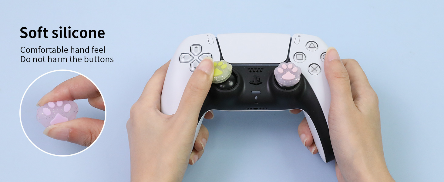 Cute Switch 2 Thumb Grips Cap for PS5 PS4 Xbox Switch Pro Steam Deck Controller