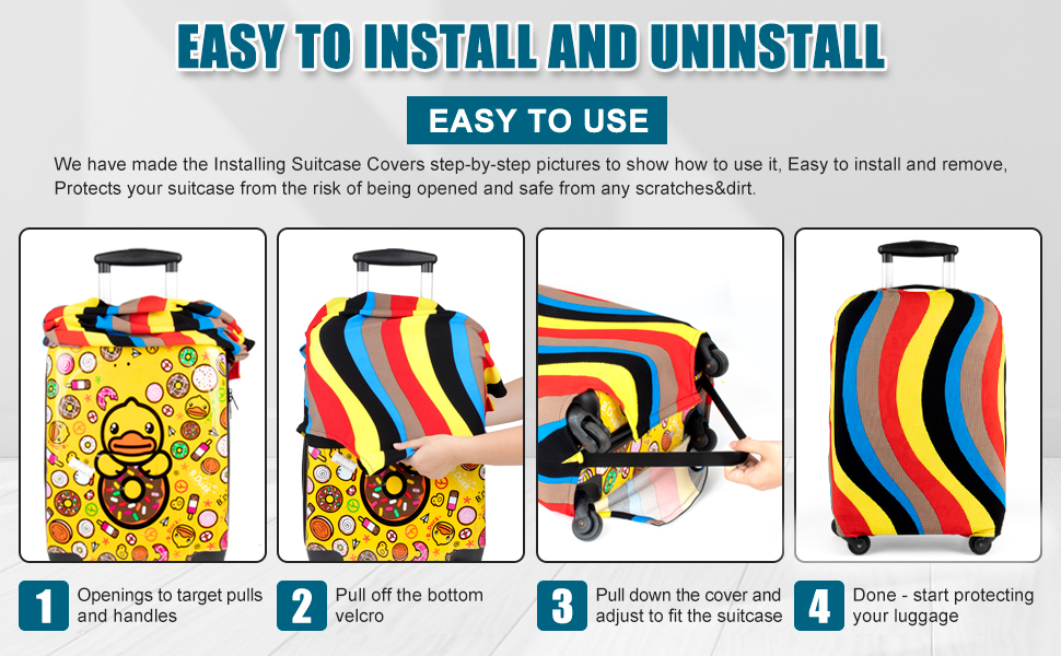 Takytao Luggage Suitcase Cover, Luggage Protector Suitcase