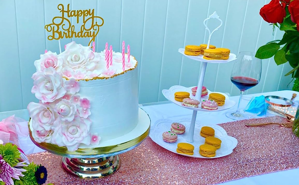 12 Pcs Cupcake Stand White Plastic Dessert Table Stand 4