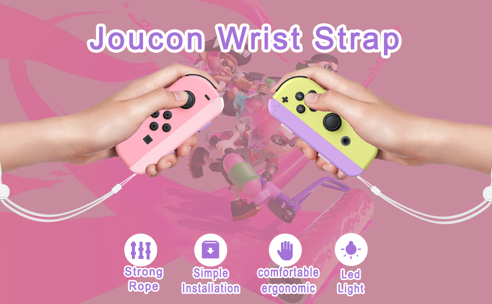Lonxmovs 2 Pack Wrist Strap for Switch Joycon Replacement Accessories for Joy con