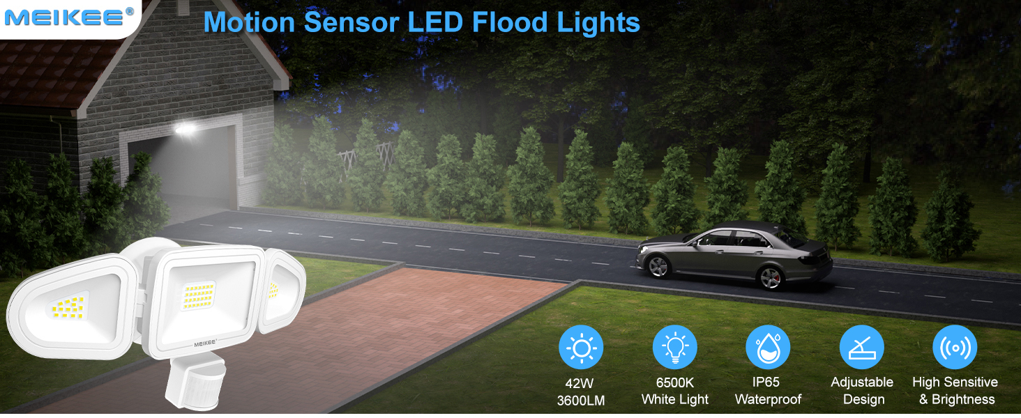 42W Motion Sensor flood lights