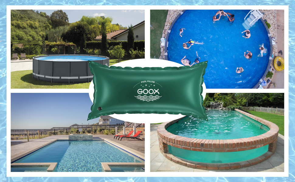 Pool Pillows for Above Ground Pools 7'X14', Large Pool Air