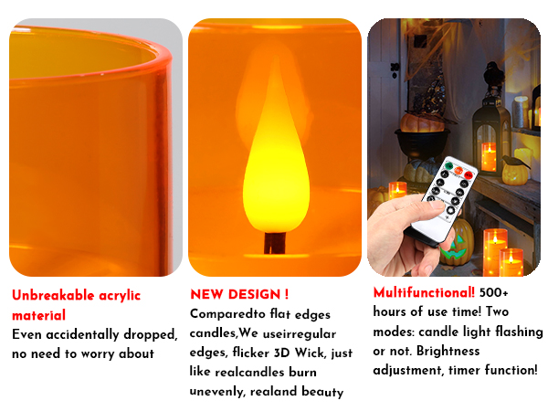 Amazon.com: NURADA Flameless Candles with Remote Timers