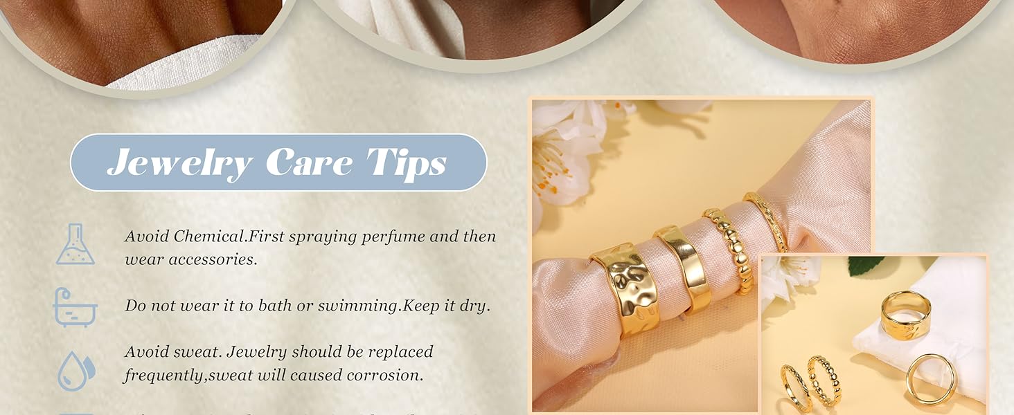 gold stackable rings for women