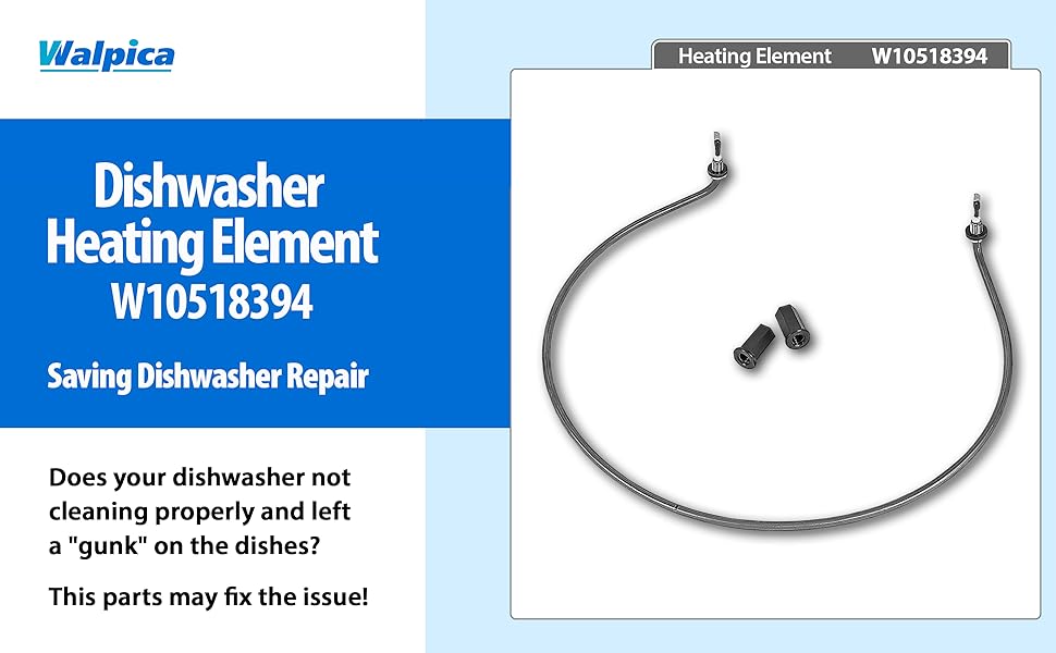 W10518394 Dishwasher Heating Element for Amana, Maytag