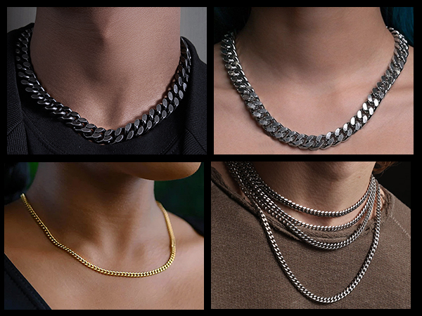 gold cuban chain necklace