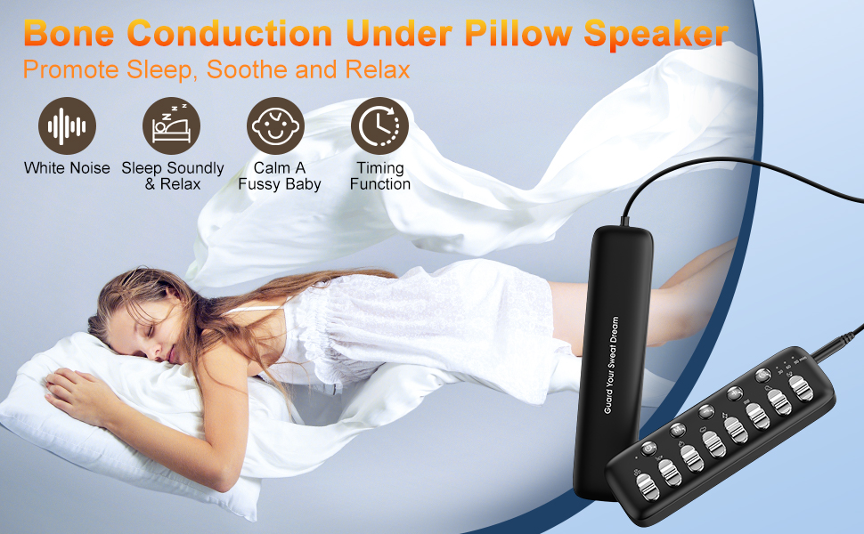 Pillow Speaker for Sleeping, Mini Under Pillow Speaker