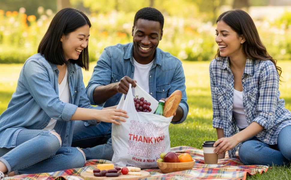 S-Shape Trash Bags 28x35 Inches, 1 Mil Thick