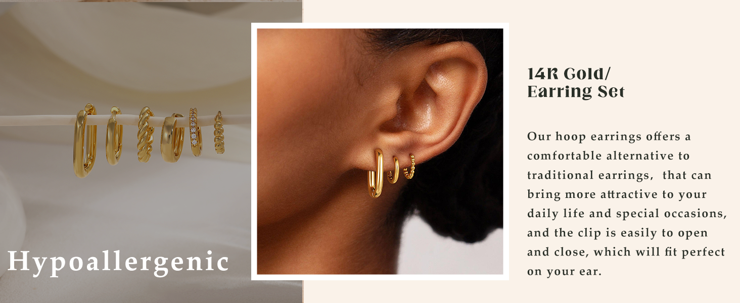 gold plated earrings