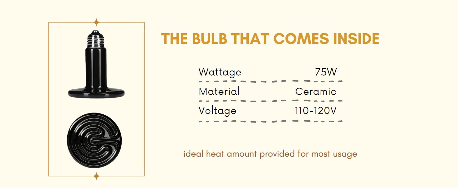 heat lamp for whelping box