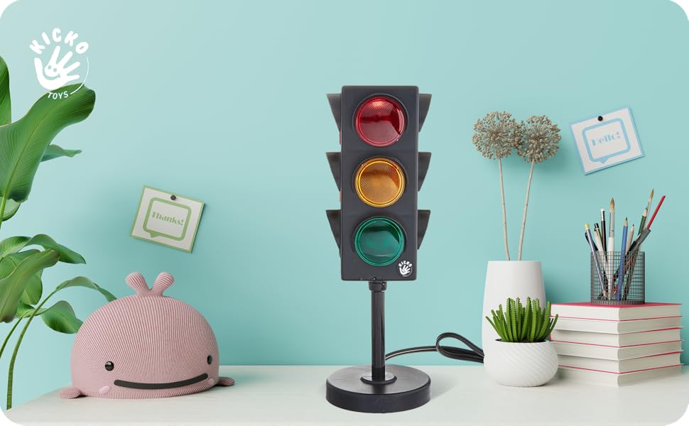 Kicko Traffic Light Lamp with Base