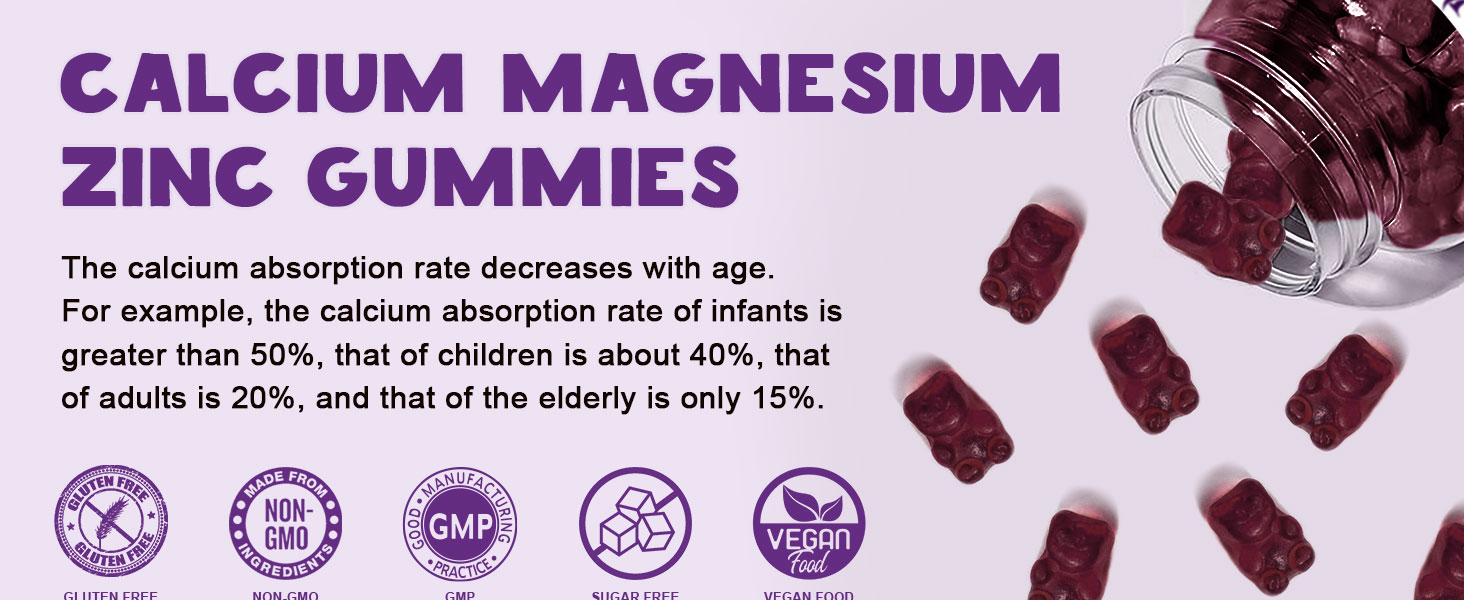 calcium magnesium zinc gummies