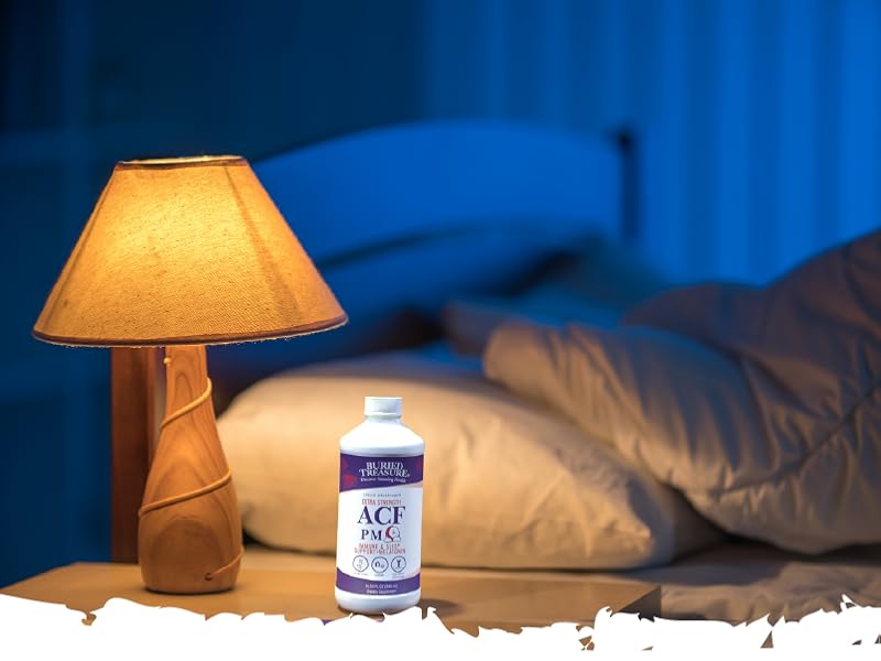 Bottle of extra strength ACF on a nightstand