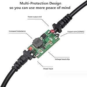 1.2M USB to 12V Car Cigarette Lighter Adapter – Safe Power Converter for Dash Cameras, DVR, GPS, and Low-Power Devices | Plug & Play with Triple Protection for Car Electronics and Accessories 6 multi protection