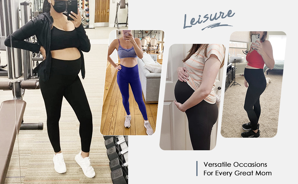 Soft maternity leggings