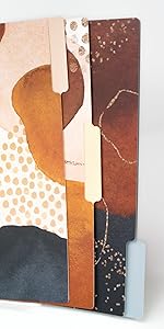 Earthy Abstract File Folders 3 different designs