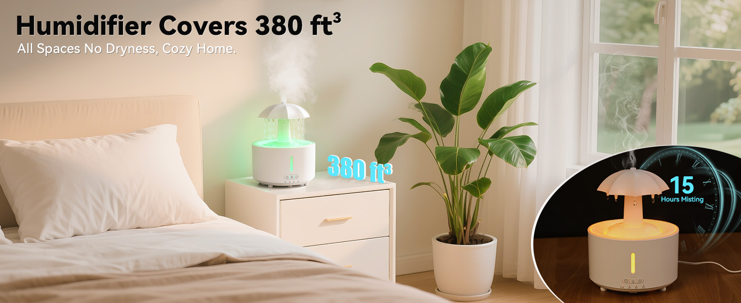 308 ft³ Humidifier: Fits Multiple Spaces