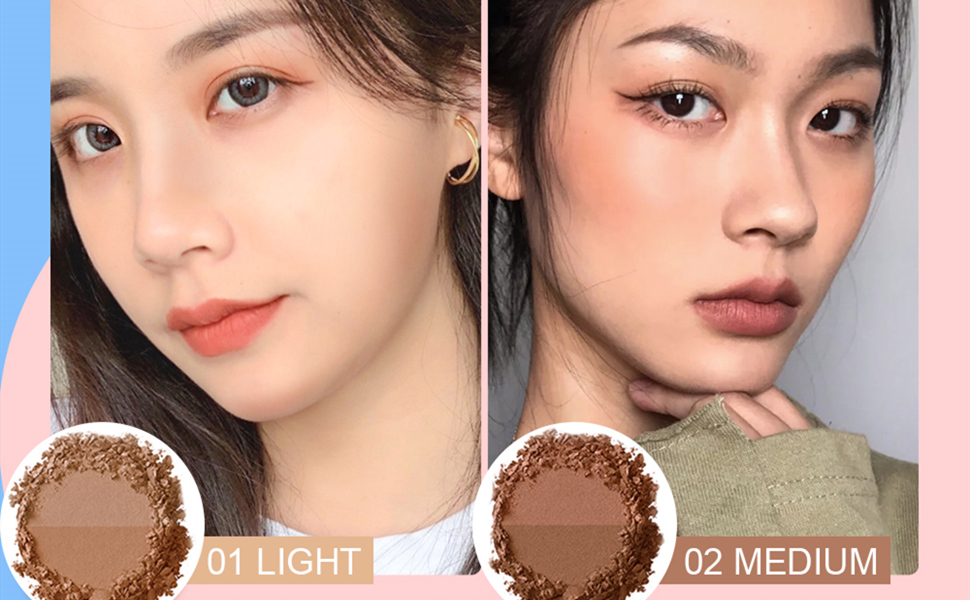 Face powder contour cheek body makeup bronzer matte finish
