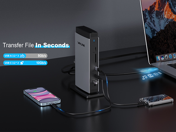 WAVLINK DisplayLink ドッキングステーション Amazon.com: WAVLINK USB C DisplayLink Docking Station with 3