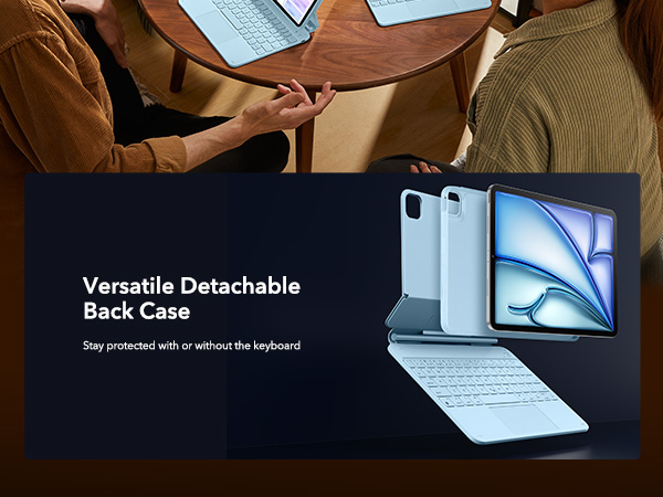 ESR iPad Air 11インチ キーボードカバー Amazon.com: ESR iPad Air 11 Inch Case with Keyboard (M3/M2