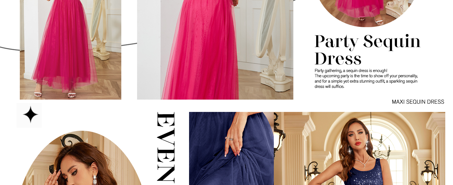 cocktail dress long formal dress maxi dress party dress long sequin dress for women