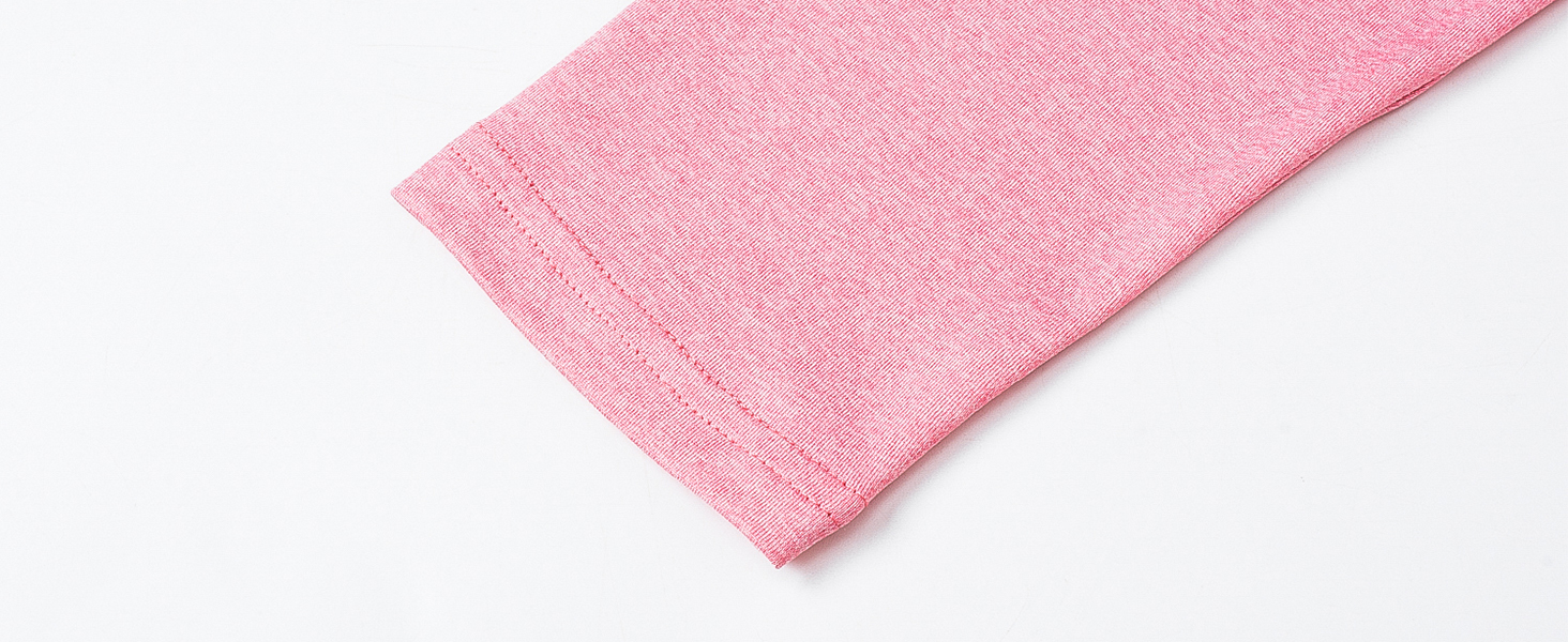 Mock turtleneck sun protection charming v neck Two-Color Blending Heather womens quarter sun shirts