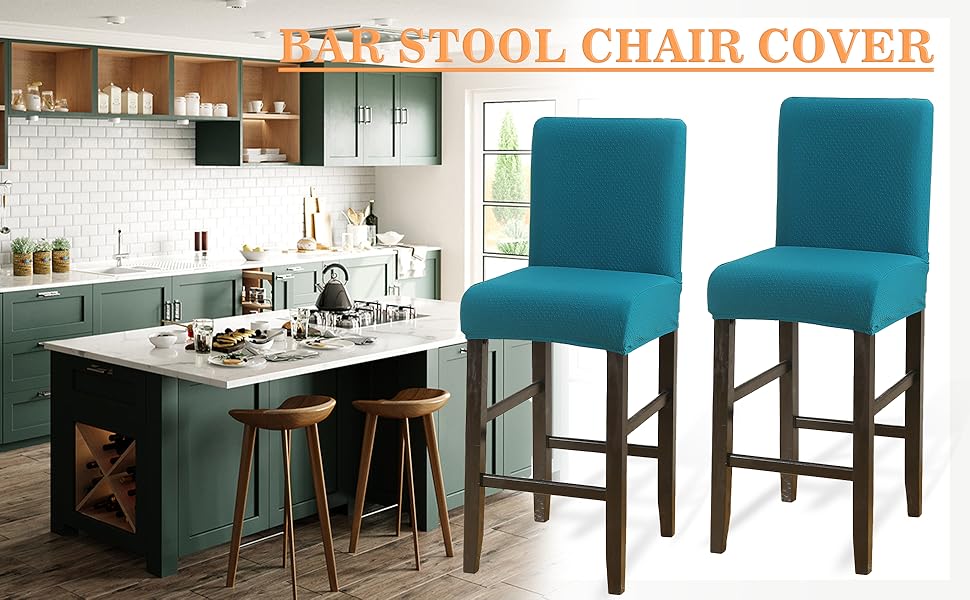 CCTFS Bar Stool Chair Covers Water Repellent Stretch
