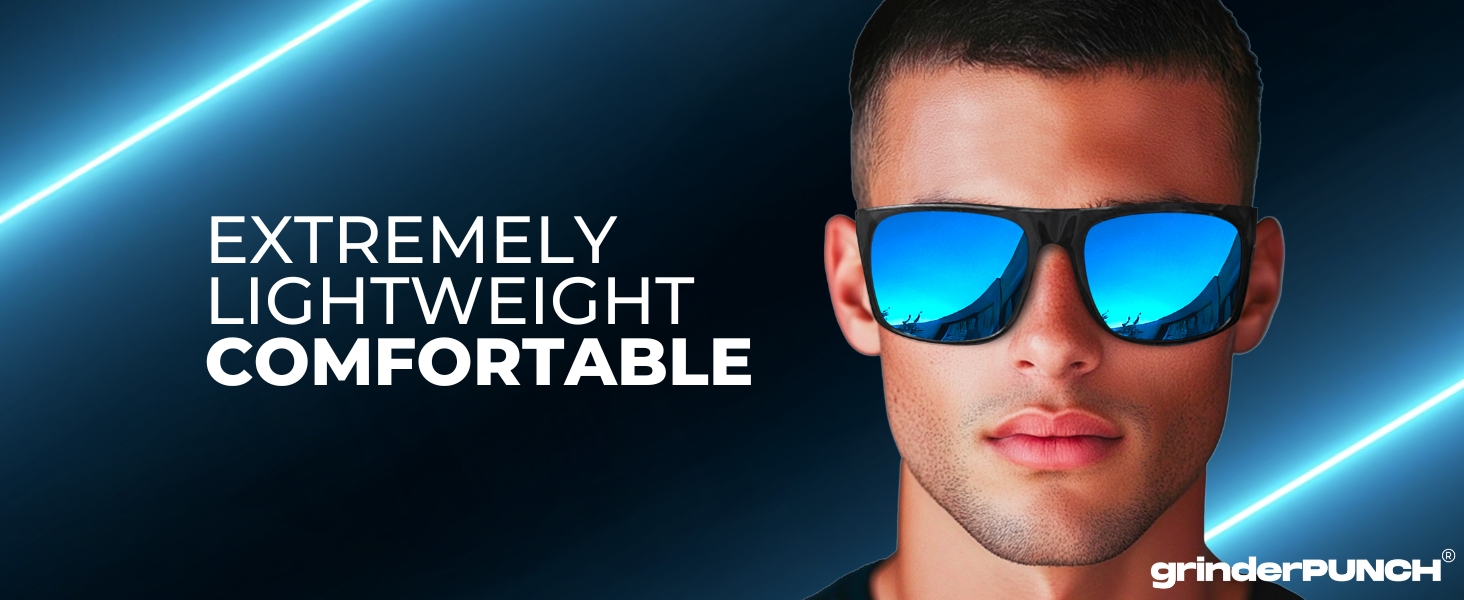 grinderPUNCH XL Polarized Men's Oversized Sunglasses, Big Heads Wide Face Large Head Fit